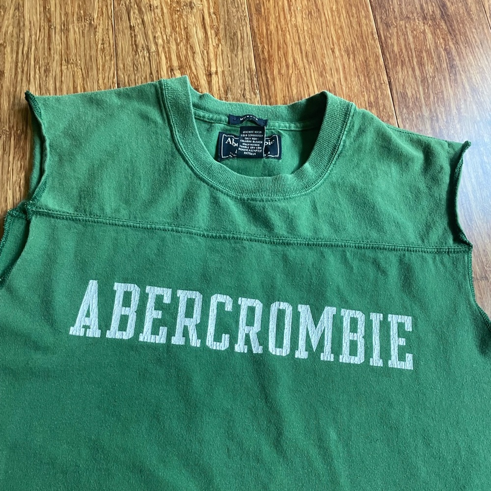 Mens Abercrombie and Fitch Muscle Tank, size XL, Green